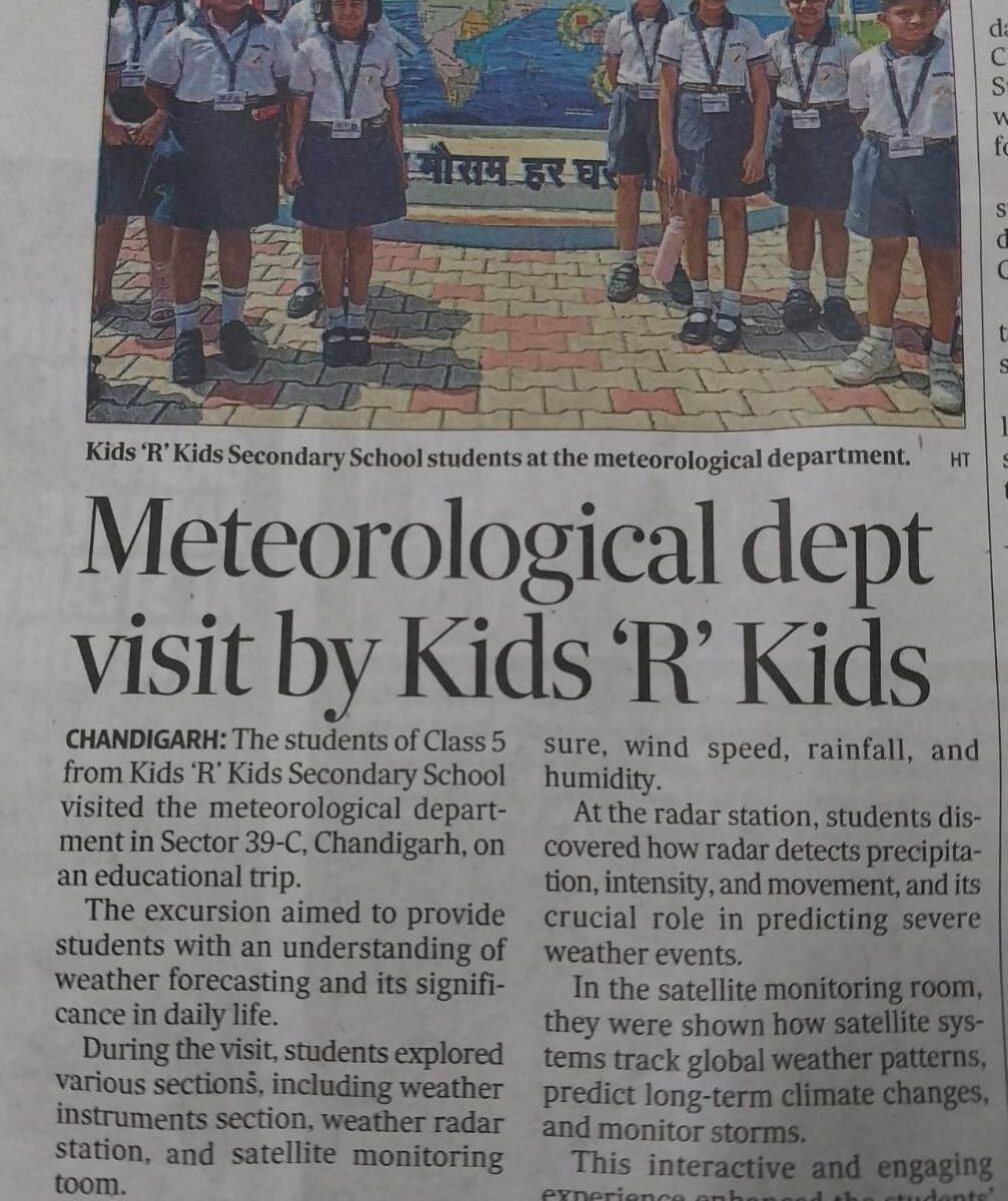 Visit to Meteorological dept